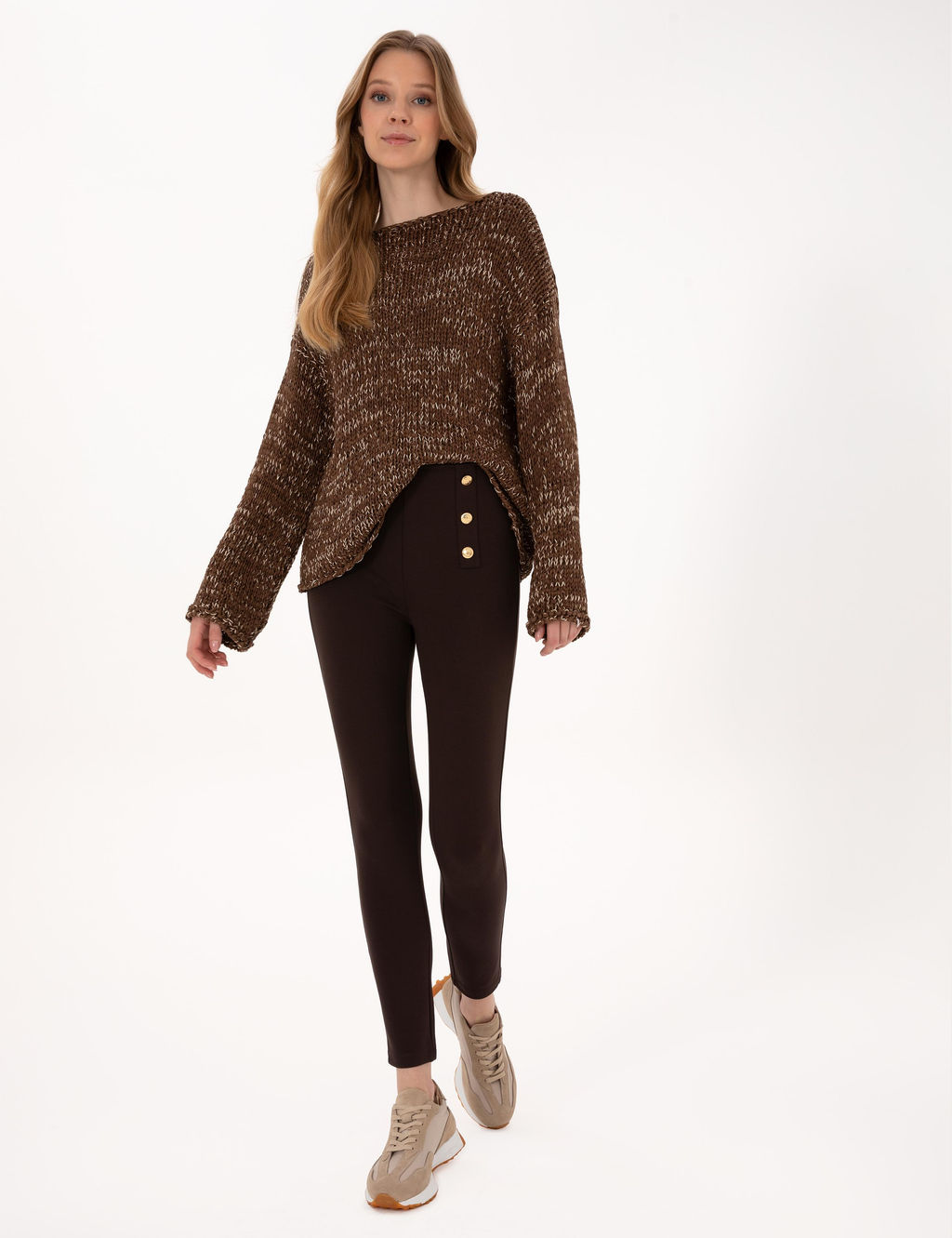 Kahverengi Comfort Fit Kazak - Pierre cardin фото 4