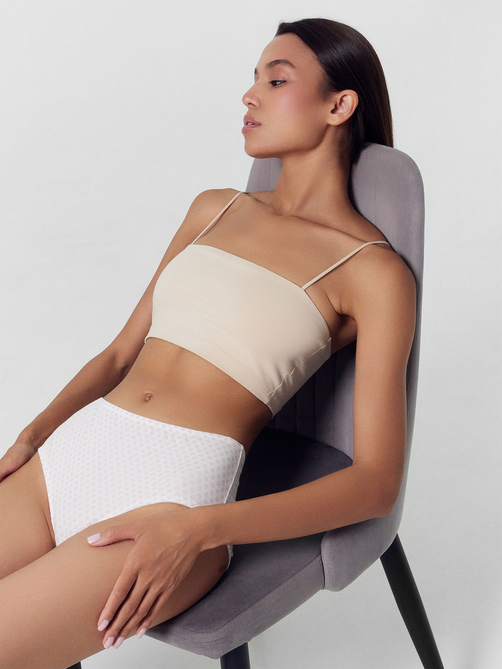 Цена за 2 штуки! Трусы женские макси мультипак (3 шт.) белые в мелкий узор - Mark formelle фото 6