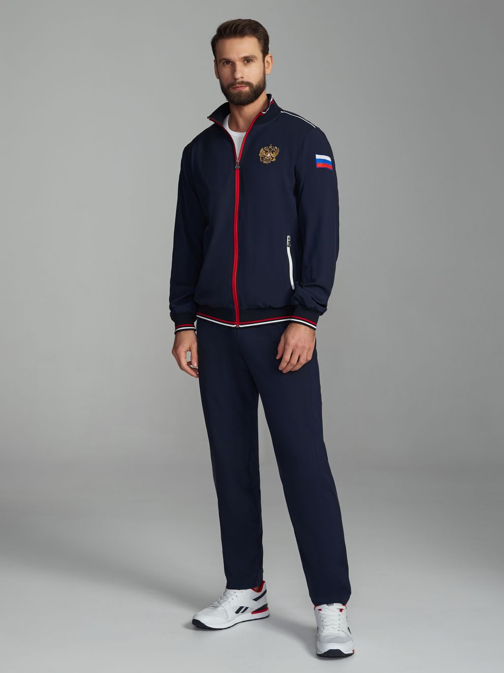 Спортивный костюм мужской RUSSIA 15M-RR-1374 RED-N-ROCKS