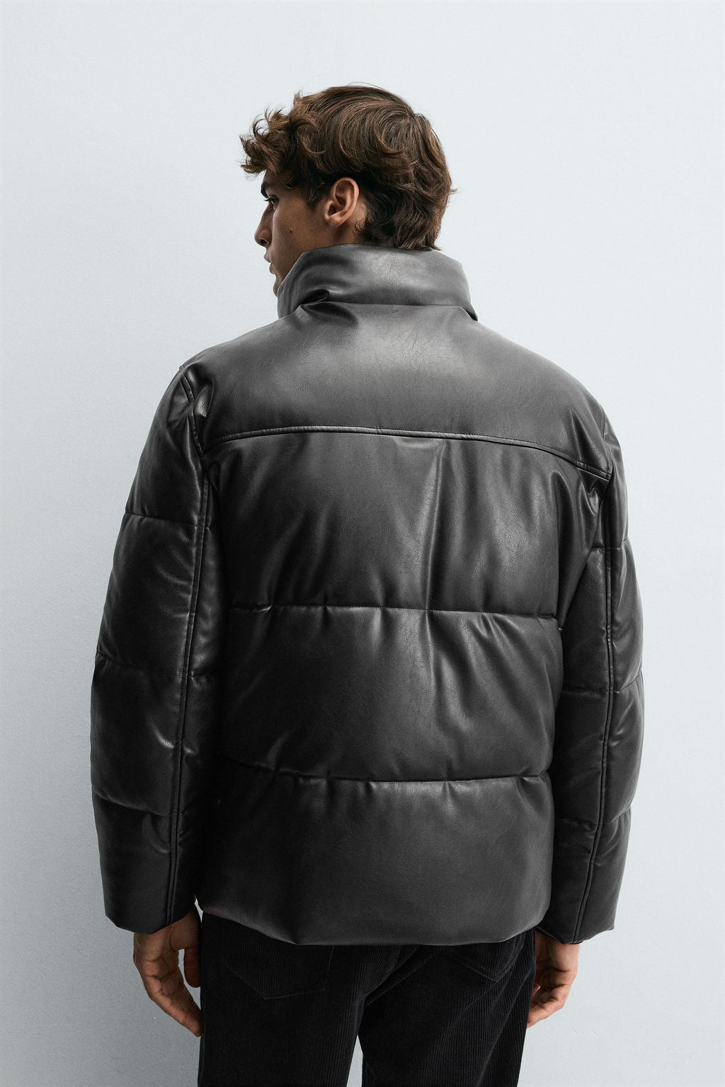 FAUX LEATHER PUFFER JACKET - Zara фото 3