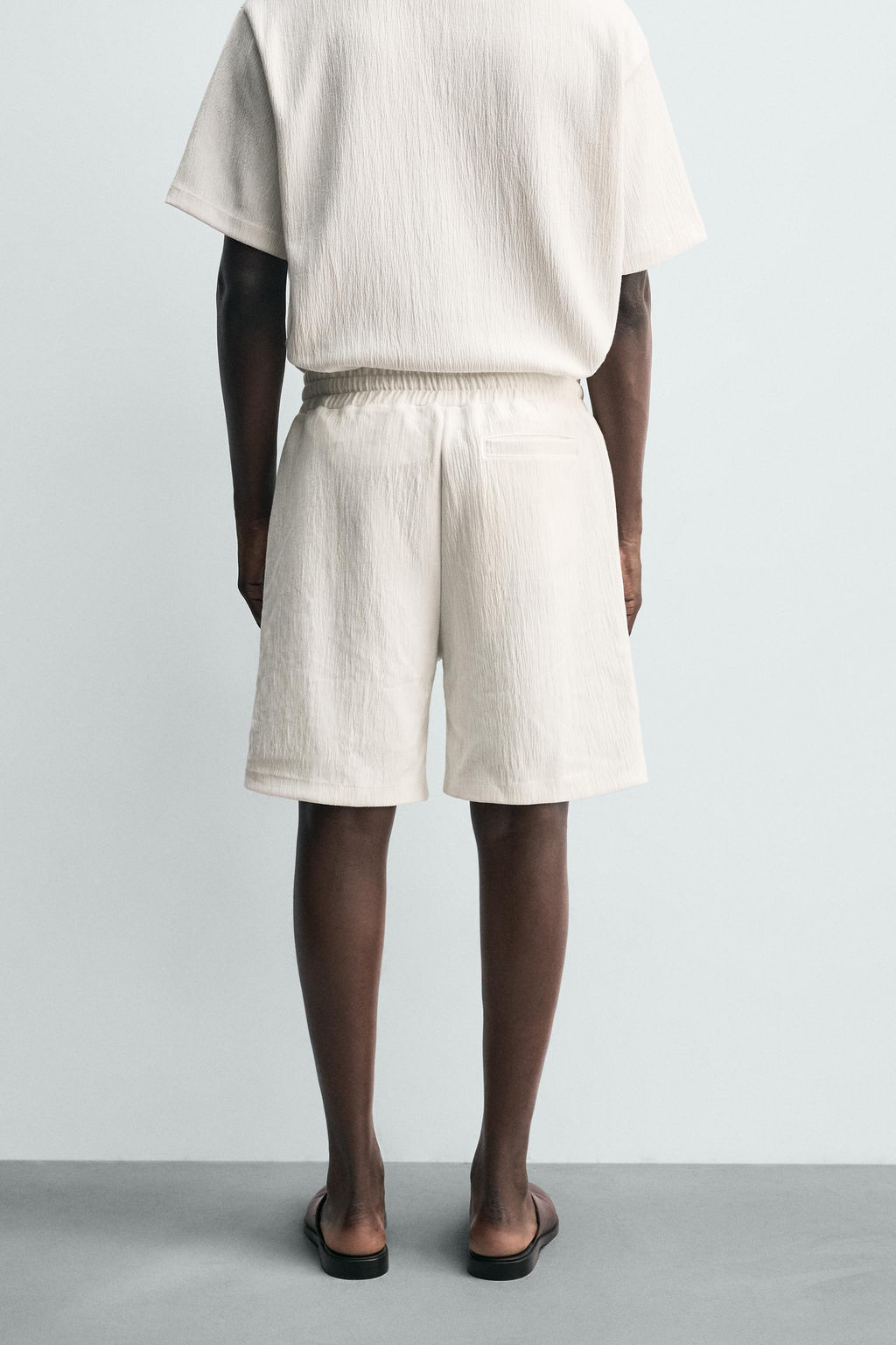 BERMUDA JOGGER ESTRUCTURA / Blanco roto - Zara фото 12