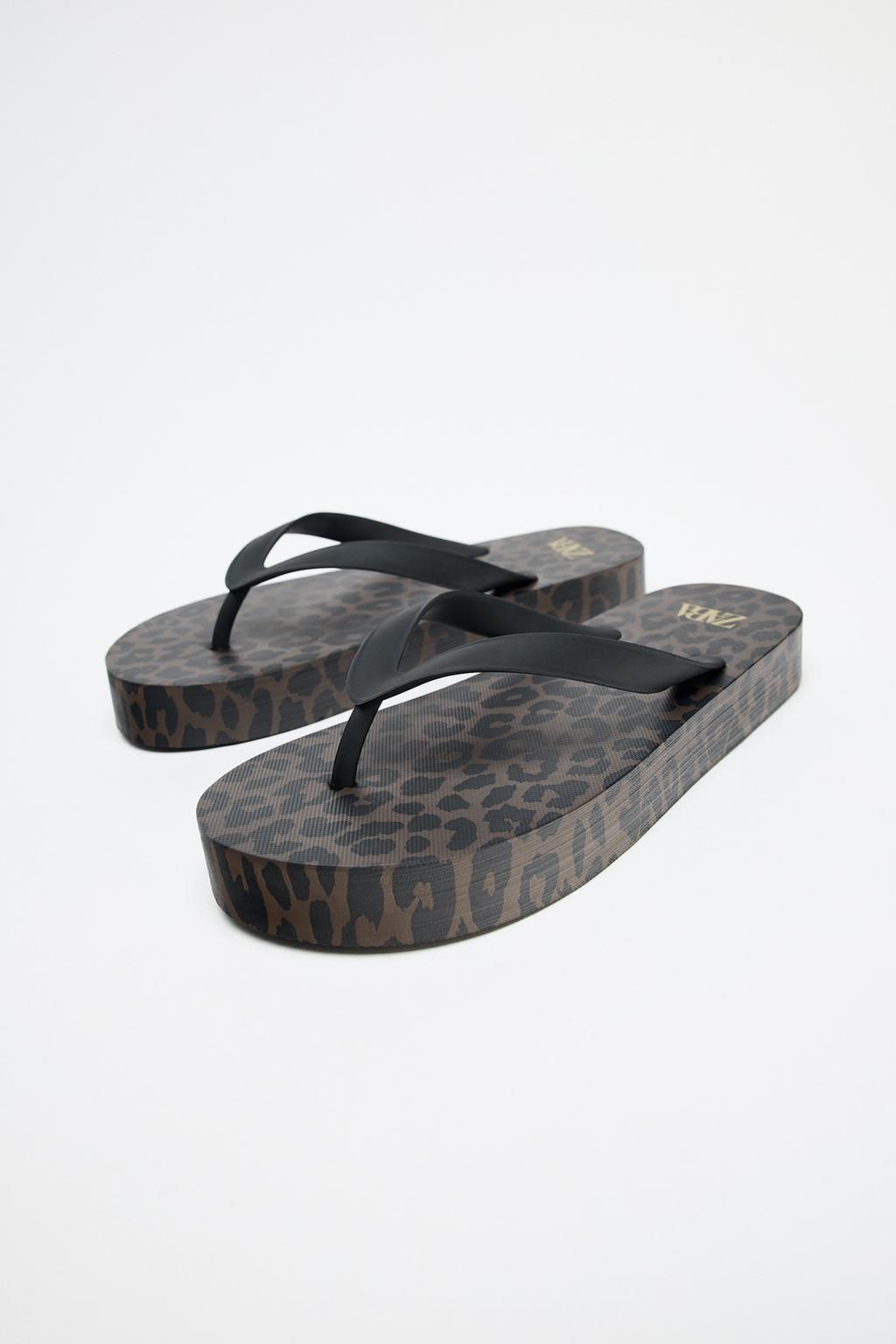 ANIMAL PRINT SANDALS - Zara фото 5