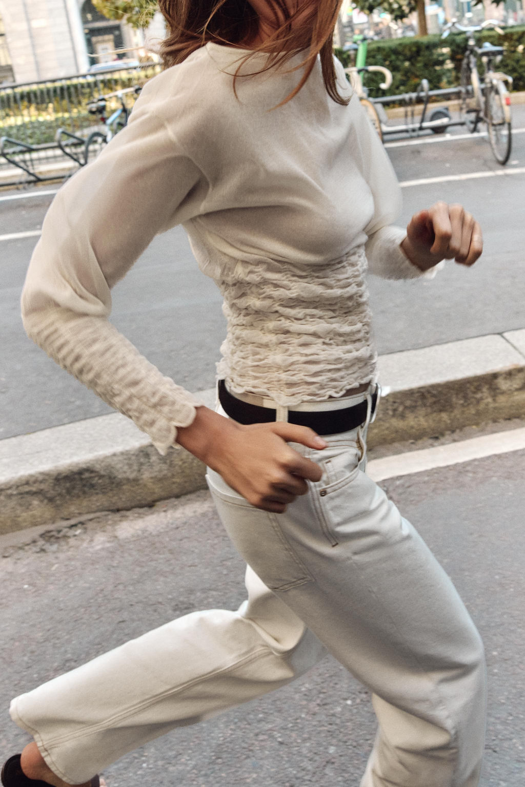 JERSEY PUNTO NIDO DE ABEJA / Crudo - Zara фото 5