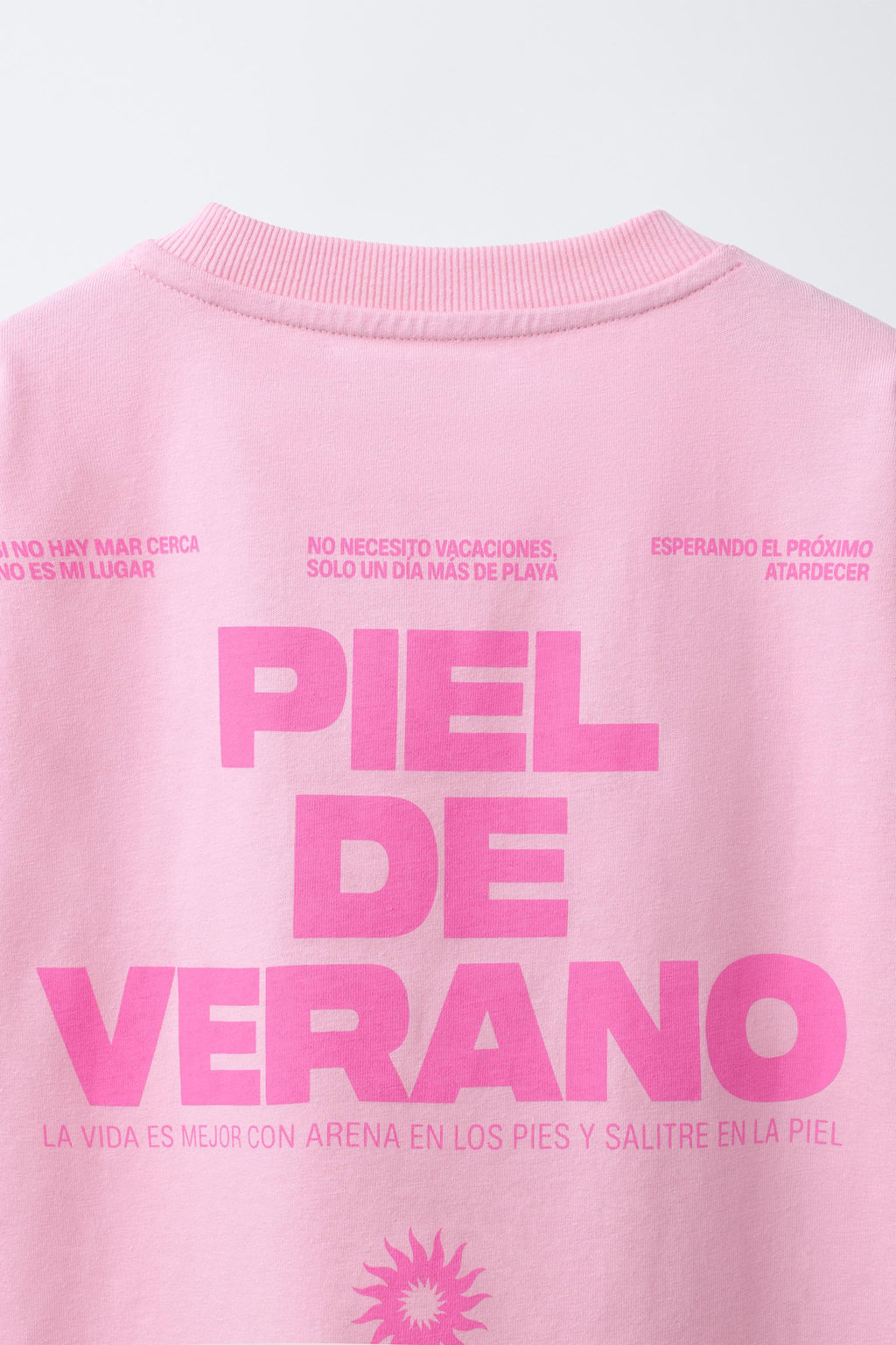 CAMISETA ESTAMPADO TEXTO / Rosa vigor? - Zara фото 5