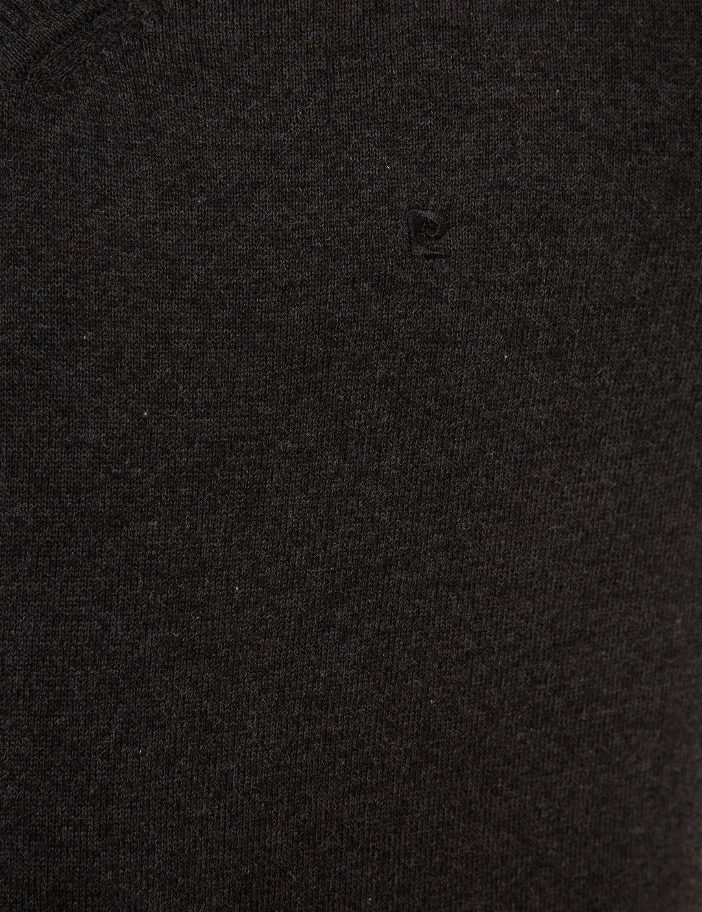 Antrasit Melanj Slim Fit V Yaka Basic Triko Kazak - Pierre cardin фото 6