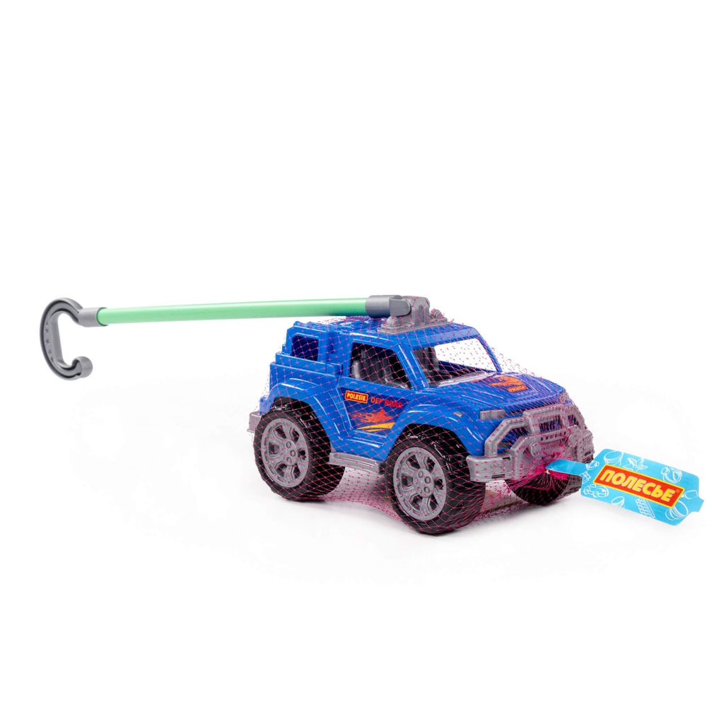 Автомобиль-каталка Легионер с ручкой (синий) - Полесье фото 6