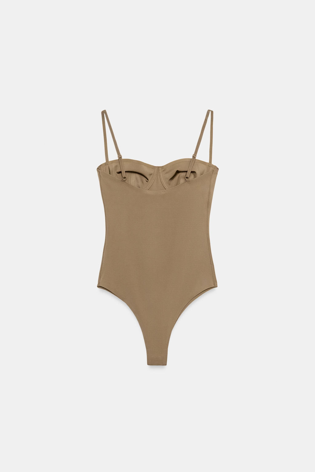 BODY LENCERO POLIAMIDA / Camel oscuro - Zara фото 6