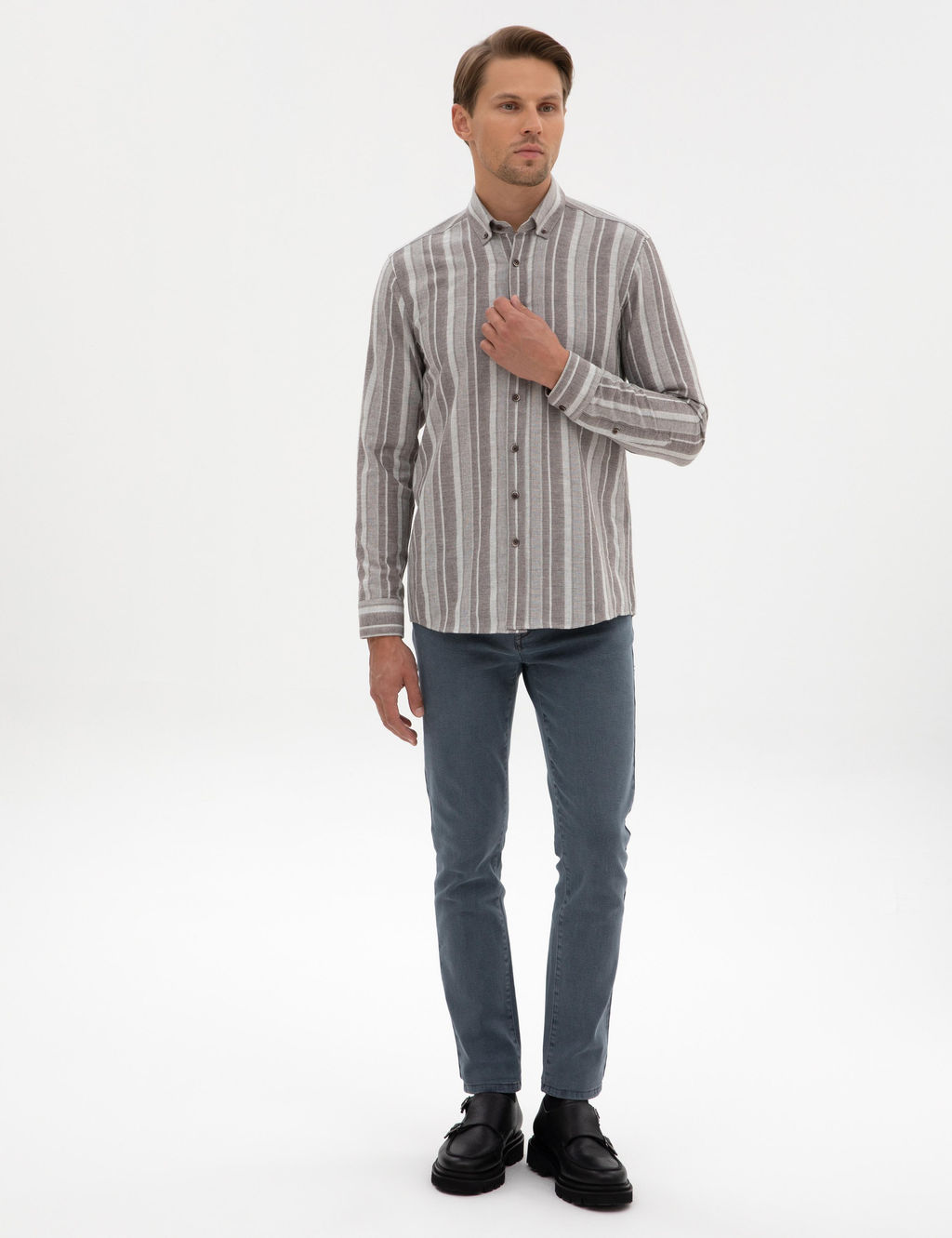 Vizon Regular Fit Uzun Kollu G_mlek