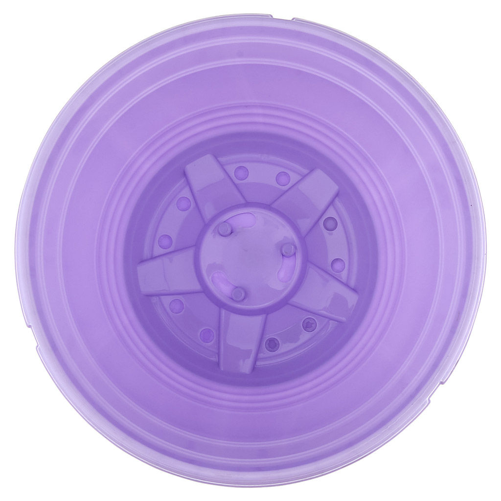 Горшок для цветов пластмассовый Глория 3,3л, д21,5см, h14см, с поддоном, лавандовый (Россия) - Домашняя мода фото 3