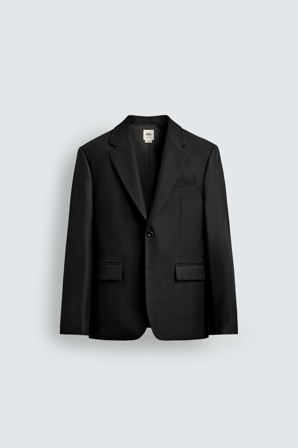 WOOL BLEND TEXTURED SUIT BLAZER - Zara фото 7