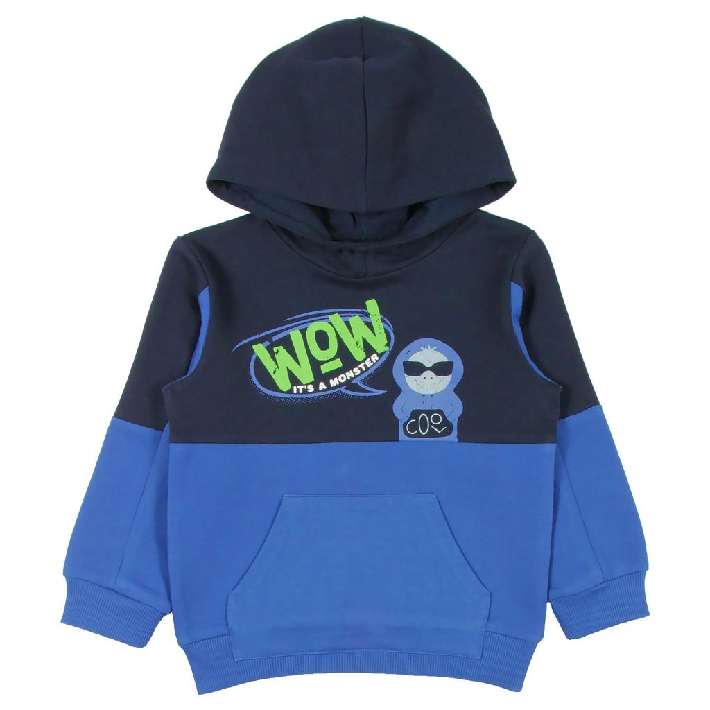 CRB wear/CWK 62496 Джемпер модель худи для мальчика, темно-синий-синий/Ex.Cherubino  фото 5