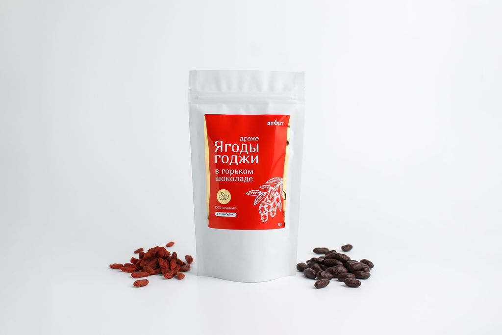 Драже Ягоды годжи в шоколаде 100 г Алфит 6936 фото 23