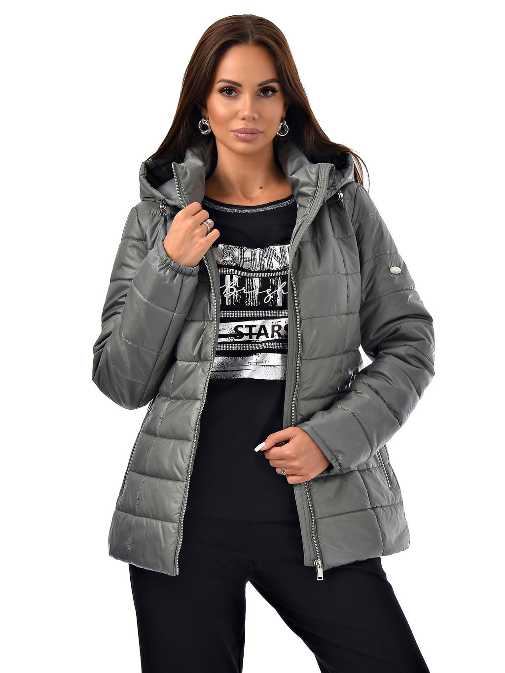 Куртка стеганная синтепон 150 , демисезон - А+б коллекция фото 4