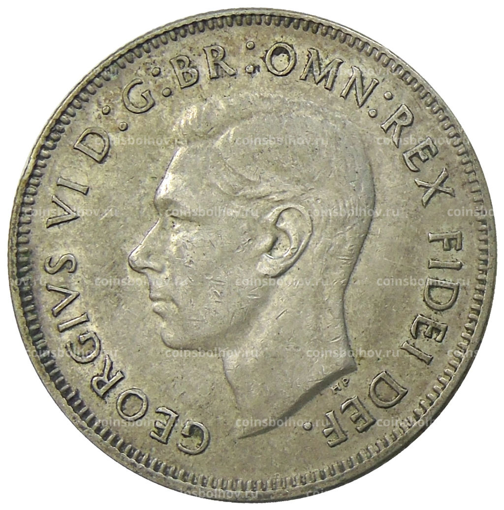 1 флорин (2 шиллинга) 1951 года Австралия 50 лет Федерации