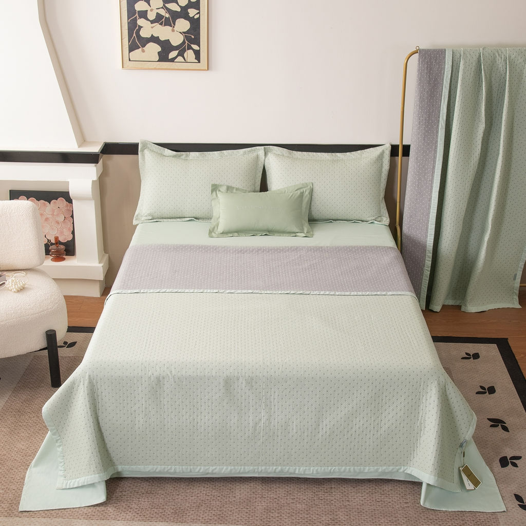 Комплект постельного белья Сатин Aurora Veil с Покрывалом AV005 Евро - Ситрейд фото 8