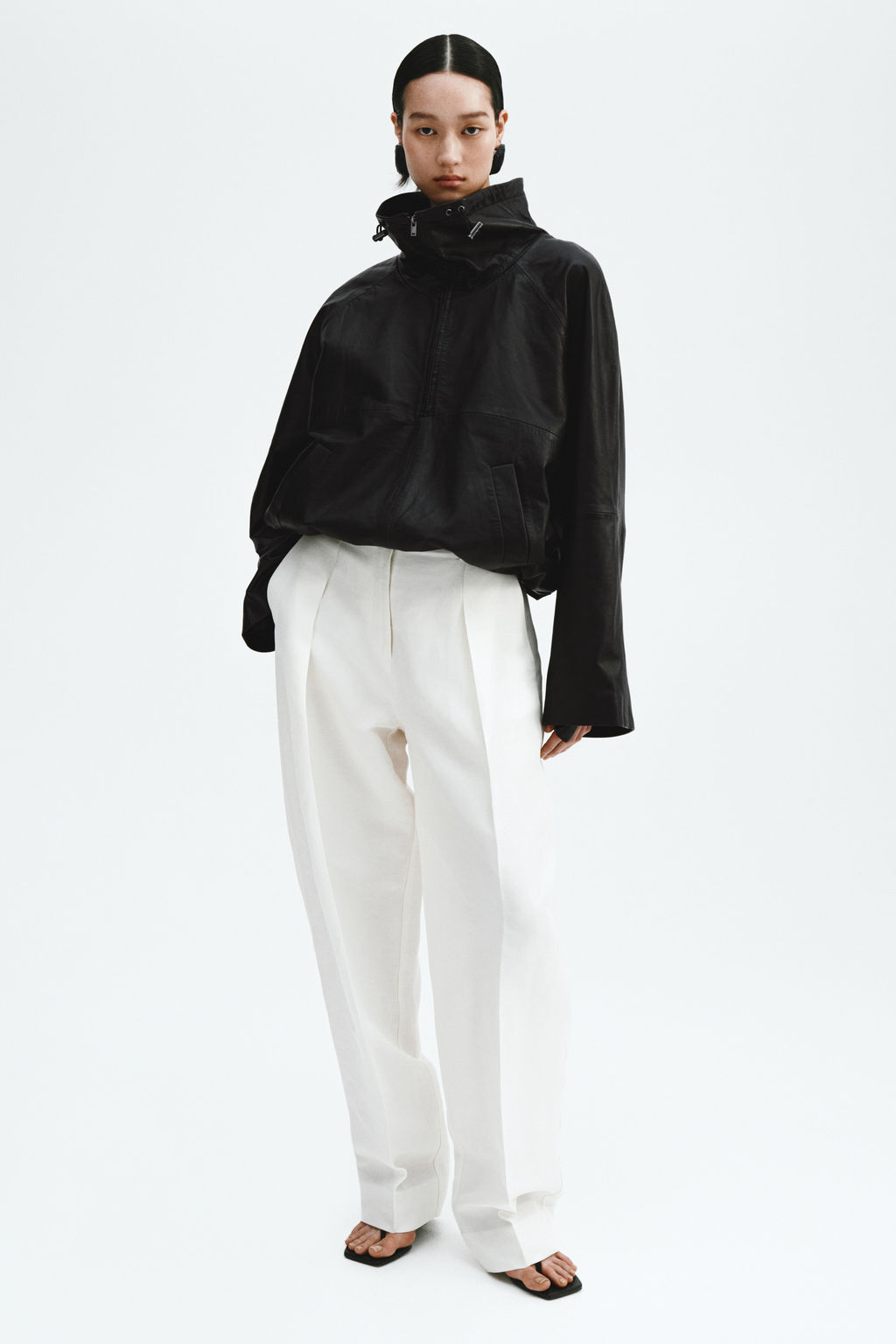 Anorak oversize de piel - H&m фото 2