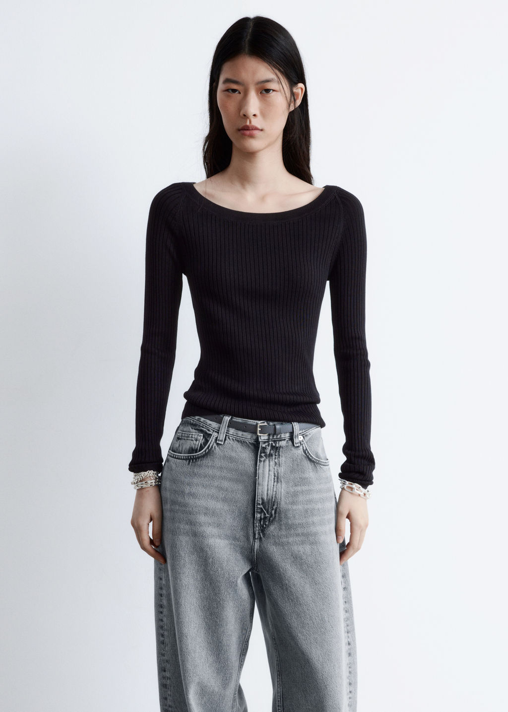 Top en punto de canal? con cuello barco - H&m фото 6