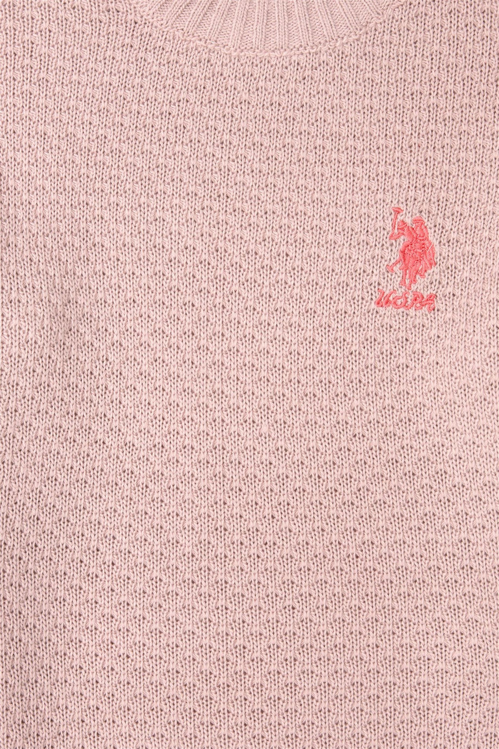 Пудровый свитер для девочки - U.s. polo assn фото 4