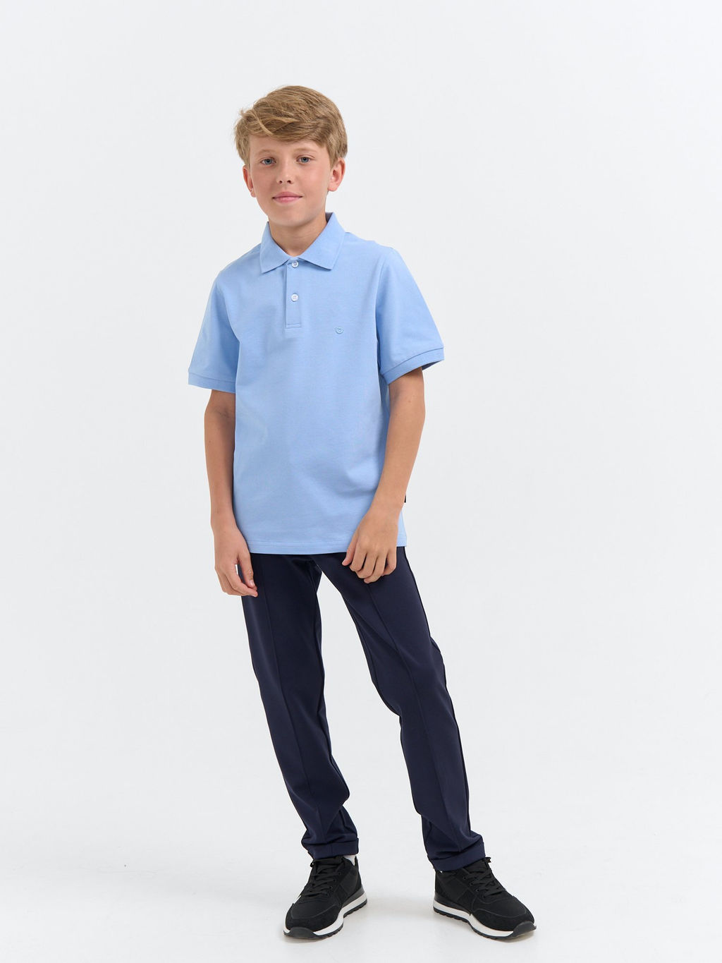Футболка поло Голубая 7+ - Bungly фото 5