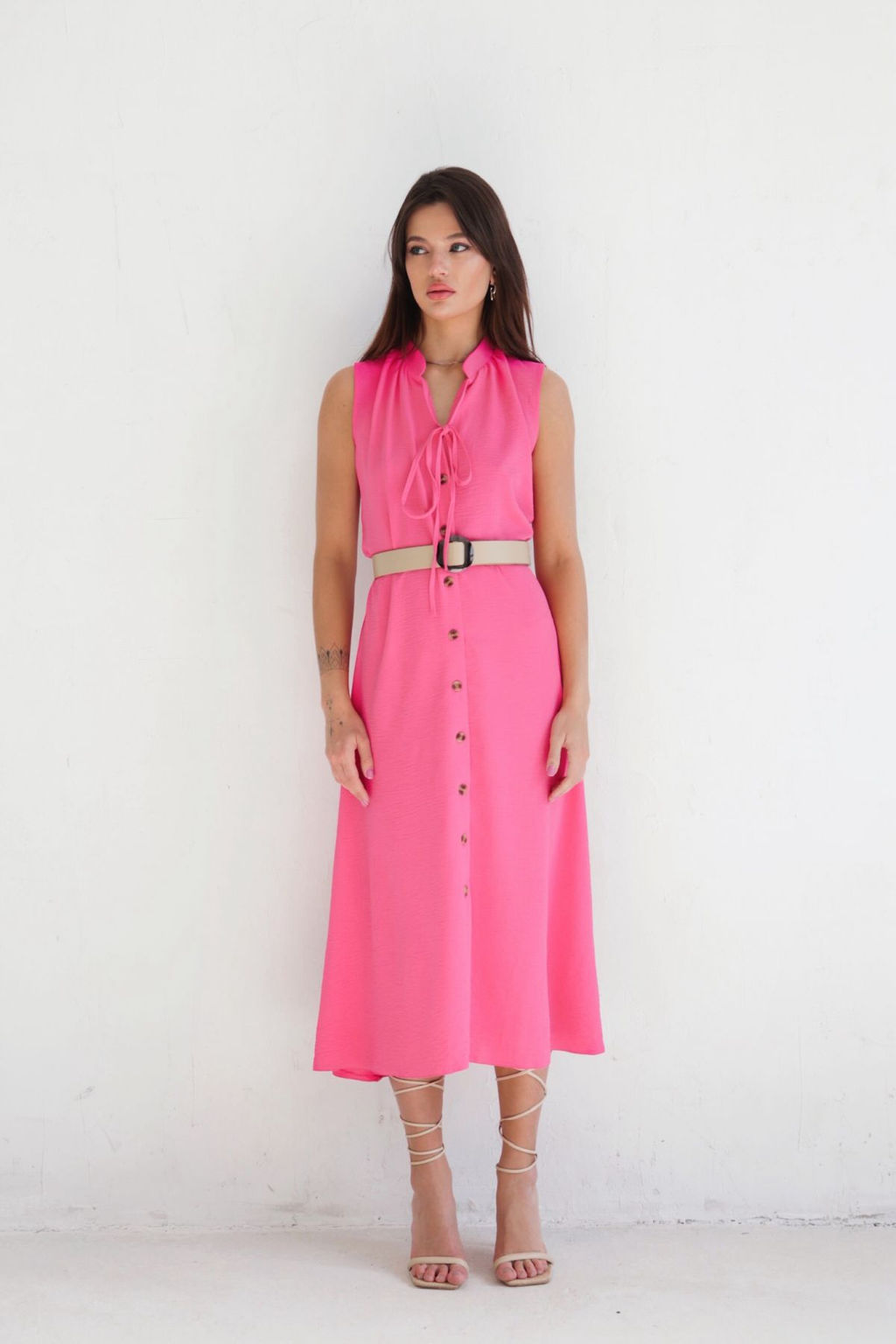 Платье, как из к/ф Красотка, ярко-розовое - Martichelli фото 2