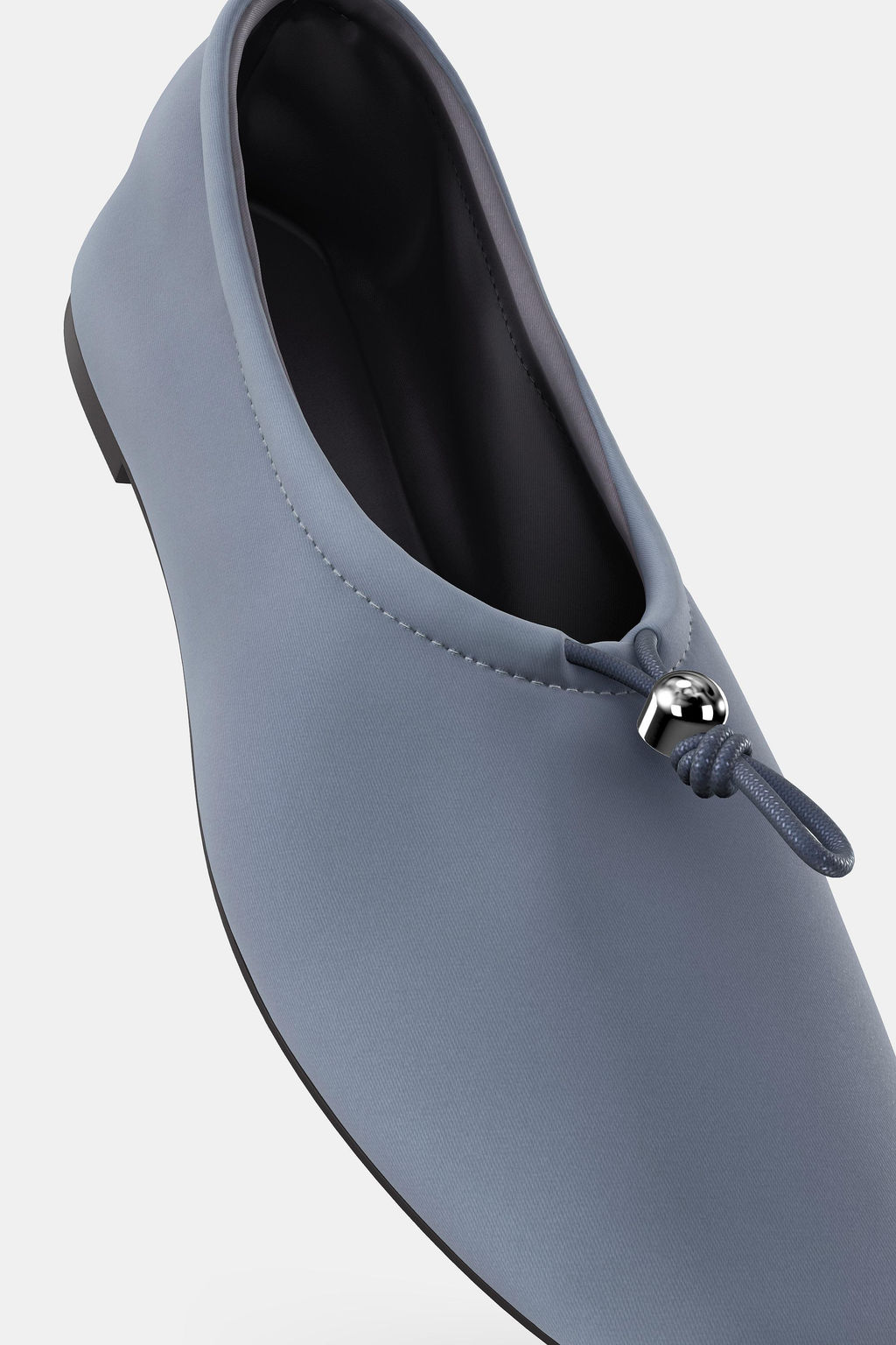 NEOPRENE EFFECT BALLET FLATS WITH PULL TAB - Zara фото 7