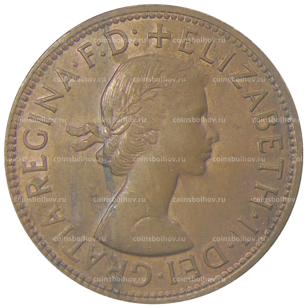 Монета 1 пенни 1964 года Австралия