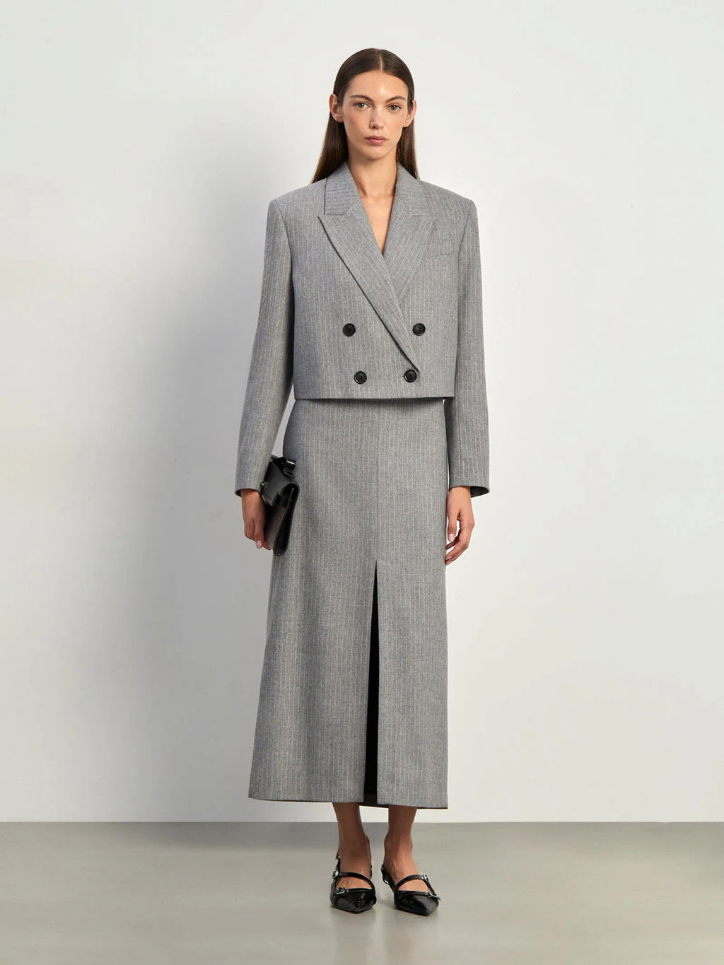 Двубортный жакет укороченный, ML779/whale