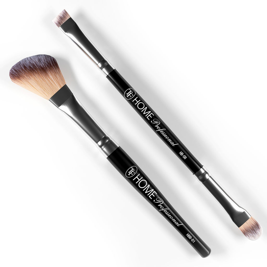 .TF BS-06 Набор кистей для макияжа лица и глаз CONTOUR &TWO-SIDED EYESHADOW BRUSH SET