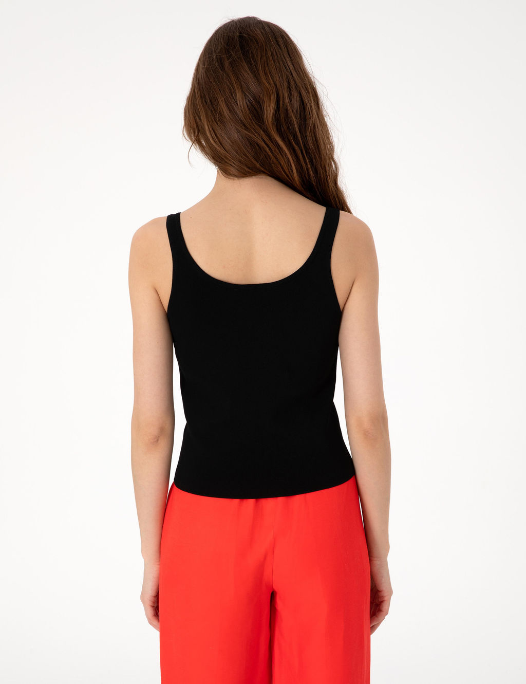 Siyah Slim Fit Triko Ti__rt