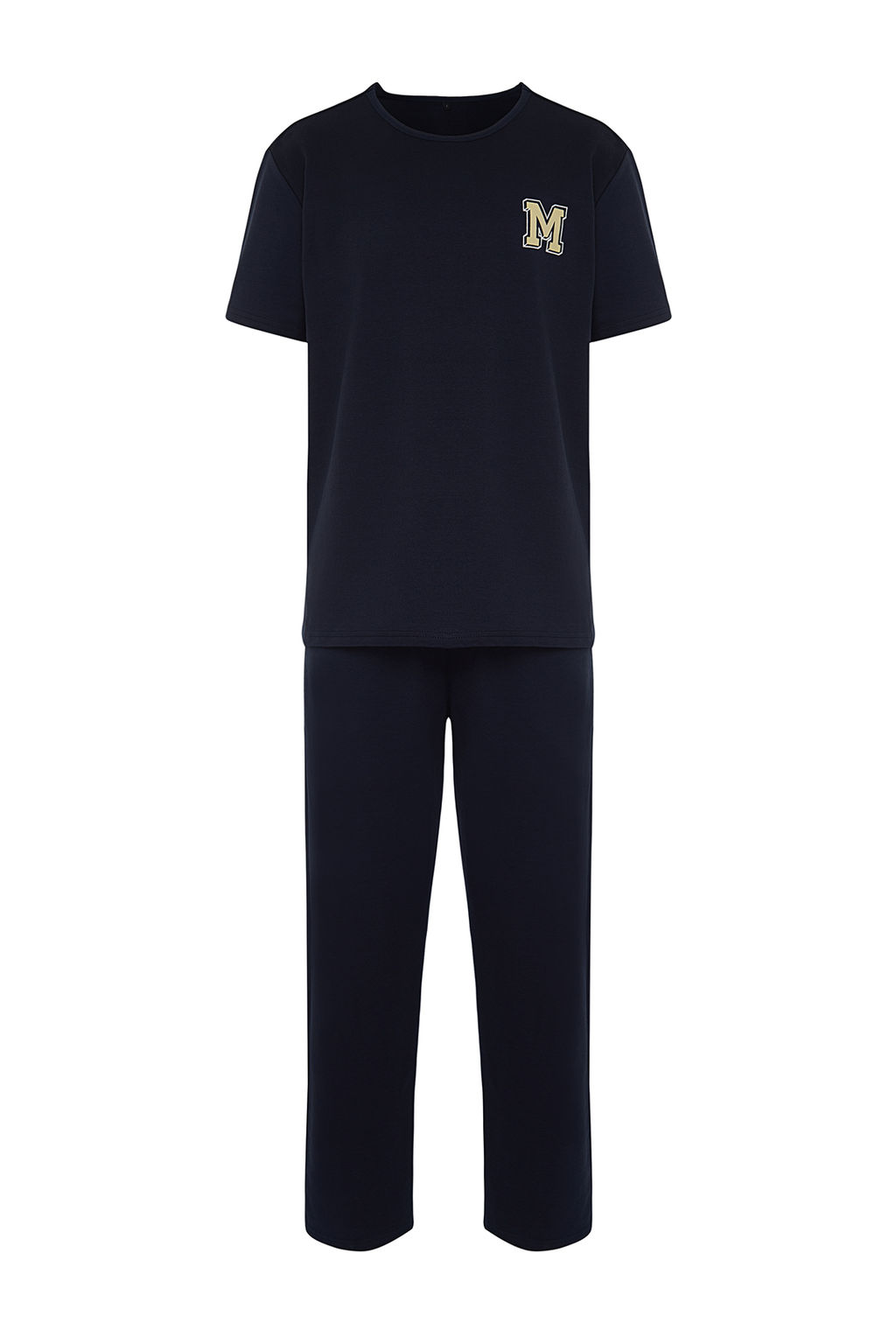 TRENDYOL MAN Lacivert K?sa Kol Bask?l? Regular Fit Pijama Tak?m? TMNSS24PT00000 - Trendyolmilla фото 7