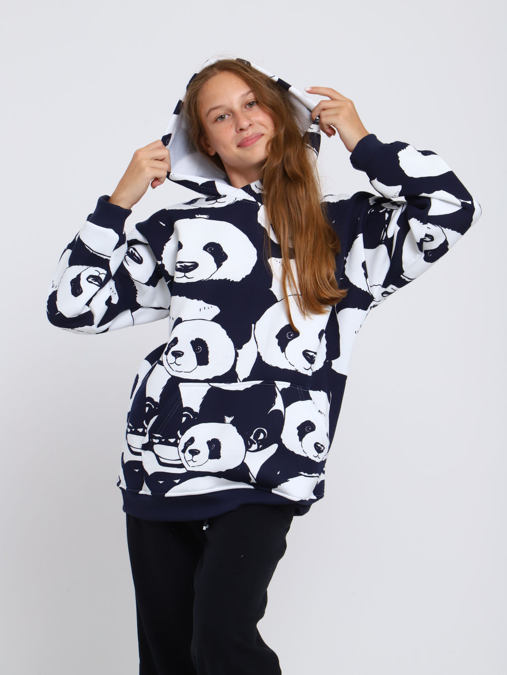Толстовка "Либерти" темно-синий (панда)