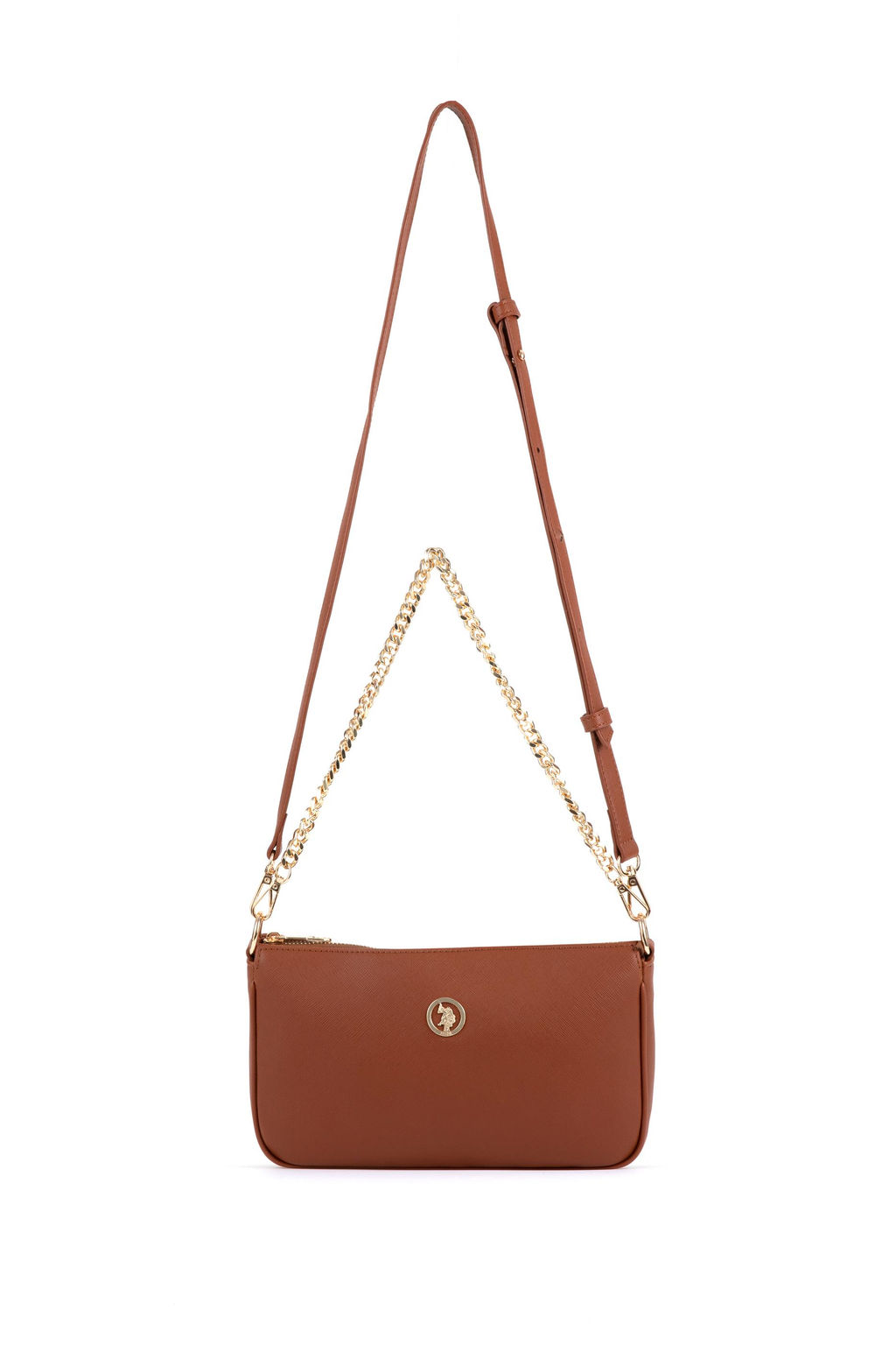 Женская светло-коричневая сумка через плечо Неожиданная скидка в корзине - U.s. polo assn фото 7