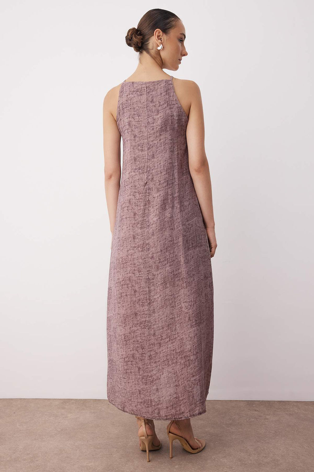 Antrasit Duz Maxi Dokuma Elbise TWOSS25EL00904 - Trendyolmilla фото 10