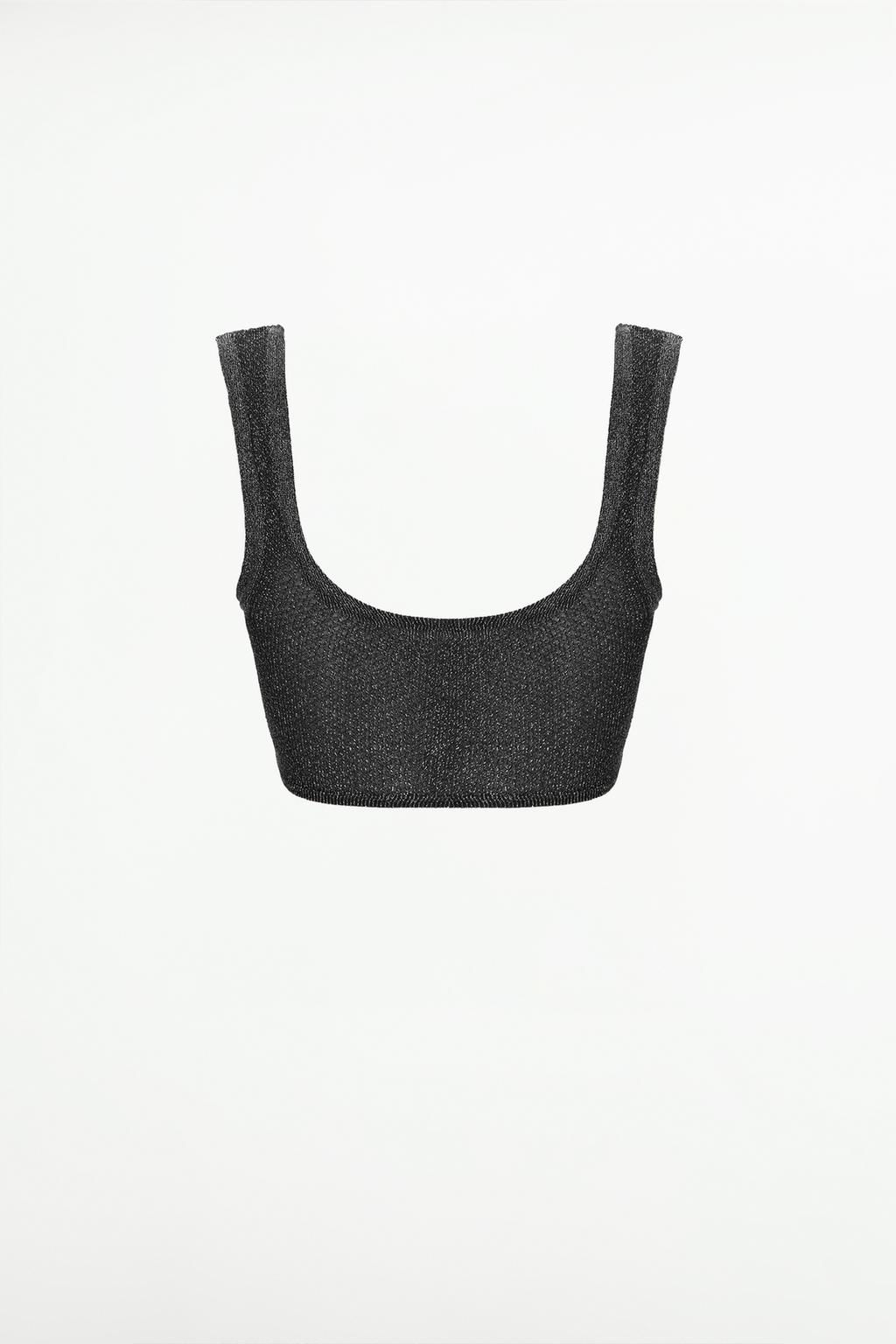 SEAMLESS MESH BRALETTE WITH METALLIC THREAD - Zara фото 3