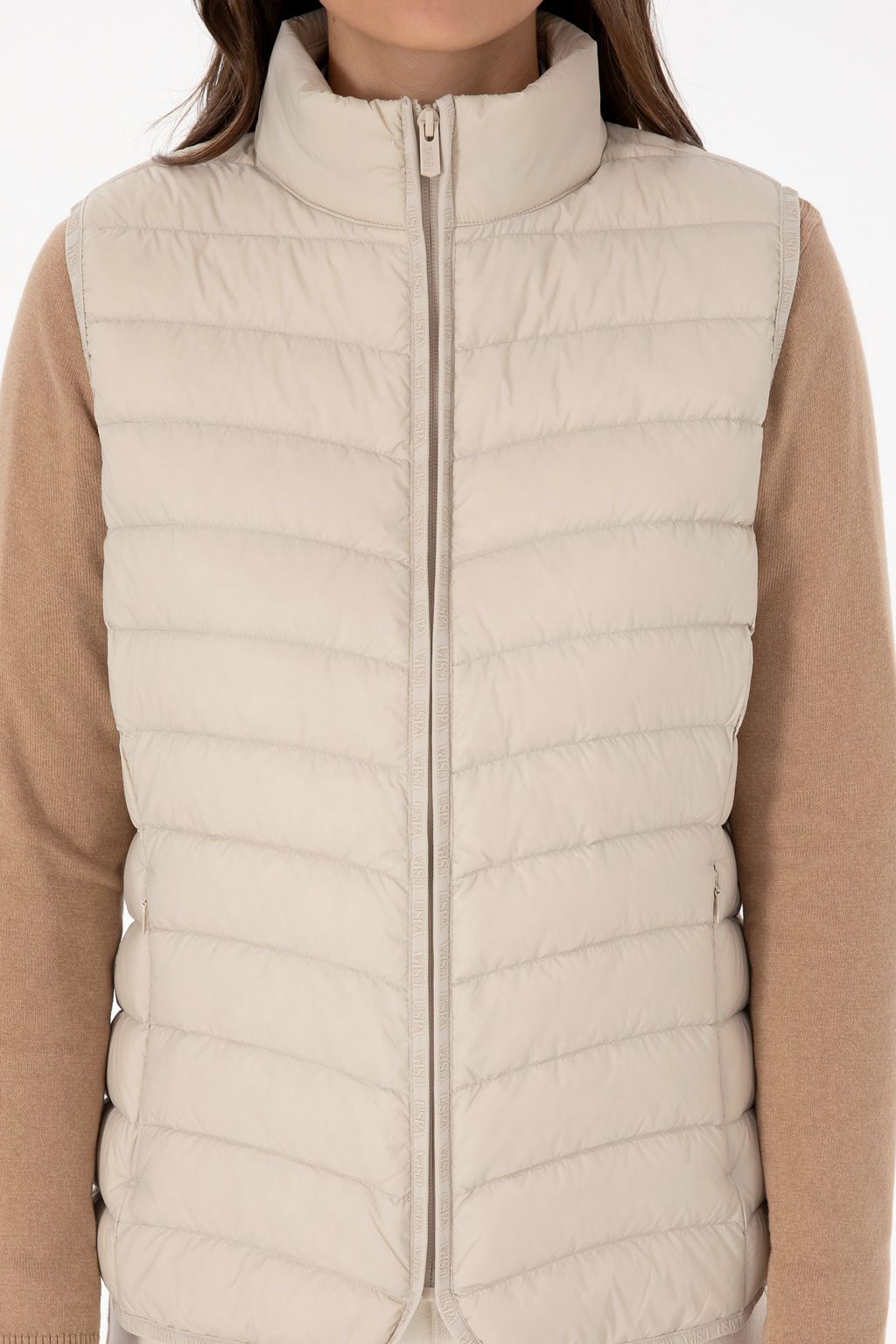 KadДn Krem Yelek - U.s. polo assn фото 6