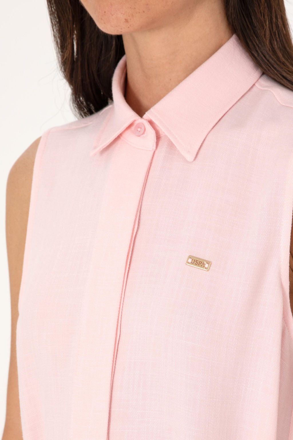 Kad_n A__k Pembe Kemerli Mini Boy Dokuma Elbise Sepette S_rpriz _ndirim - U.s. polo assn фото 6