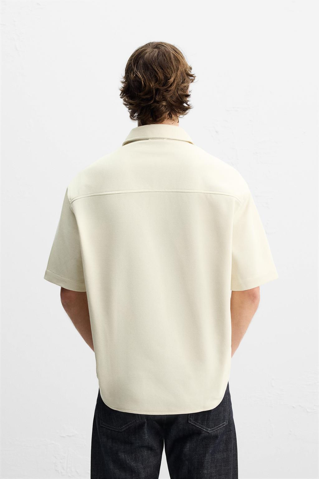 TEXTURED COMFORT OVERSHIRT - Zara фото 3