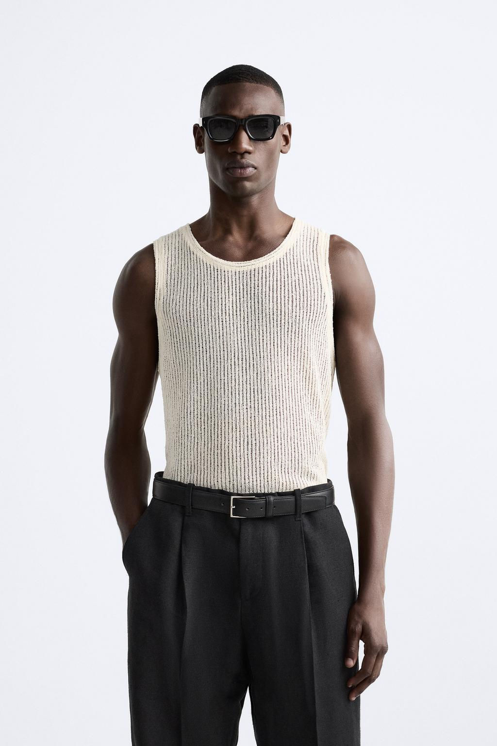 TEXTURED OPEN KNIT TOP - Zara фото 2