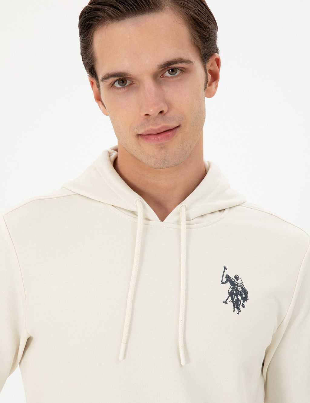 Мужской кремовый свитшот Неожиданная скидка в корзине - U.s. polo assn фото 2