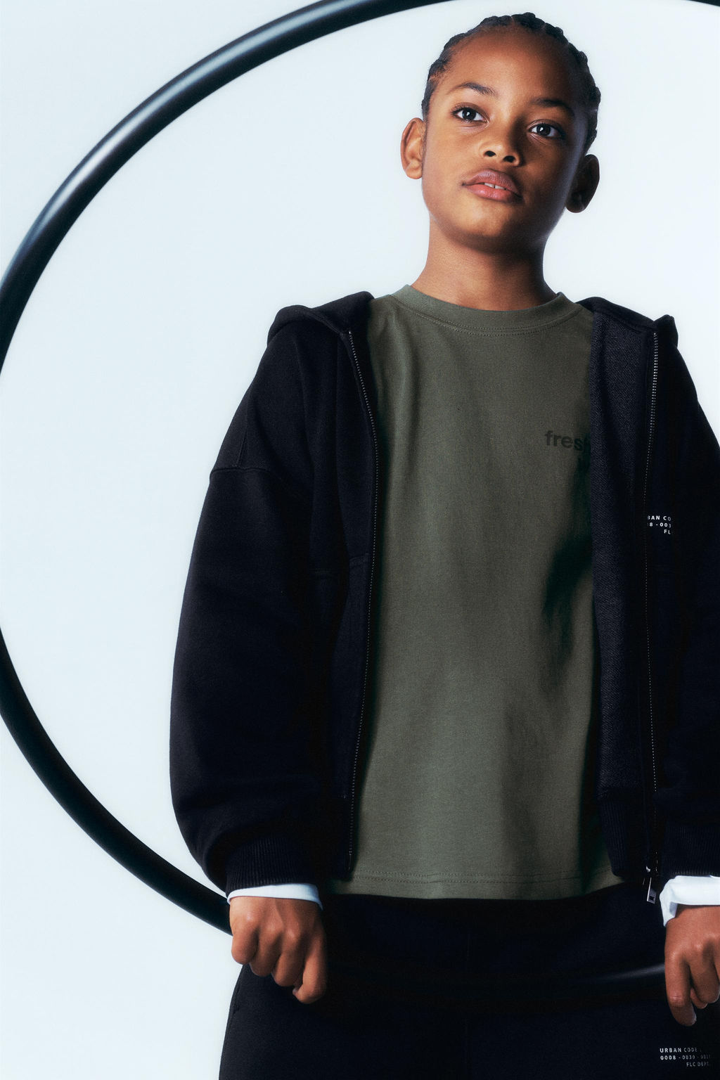 SUDADERA CREMALLERA GARMENT DYE / Gris medio - Zara фото 2