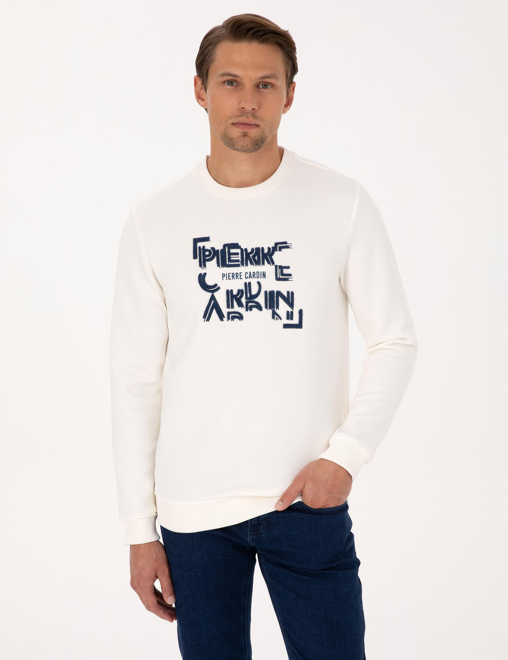 Ekru Regular Fit Sweatshirt
