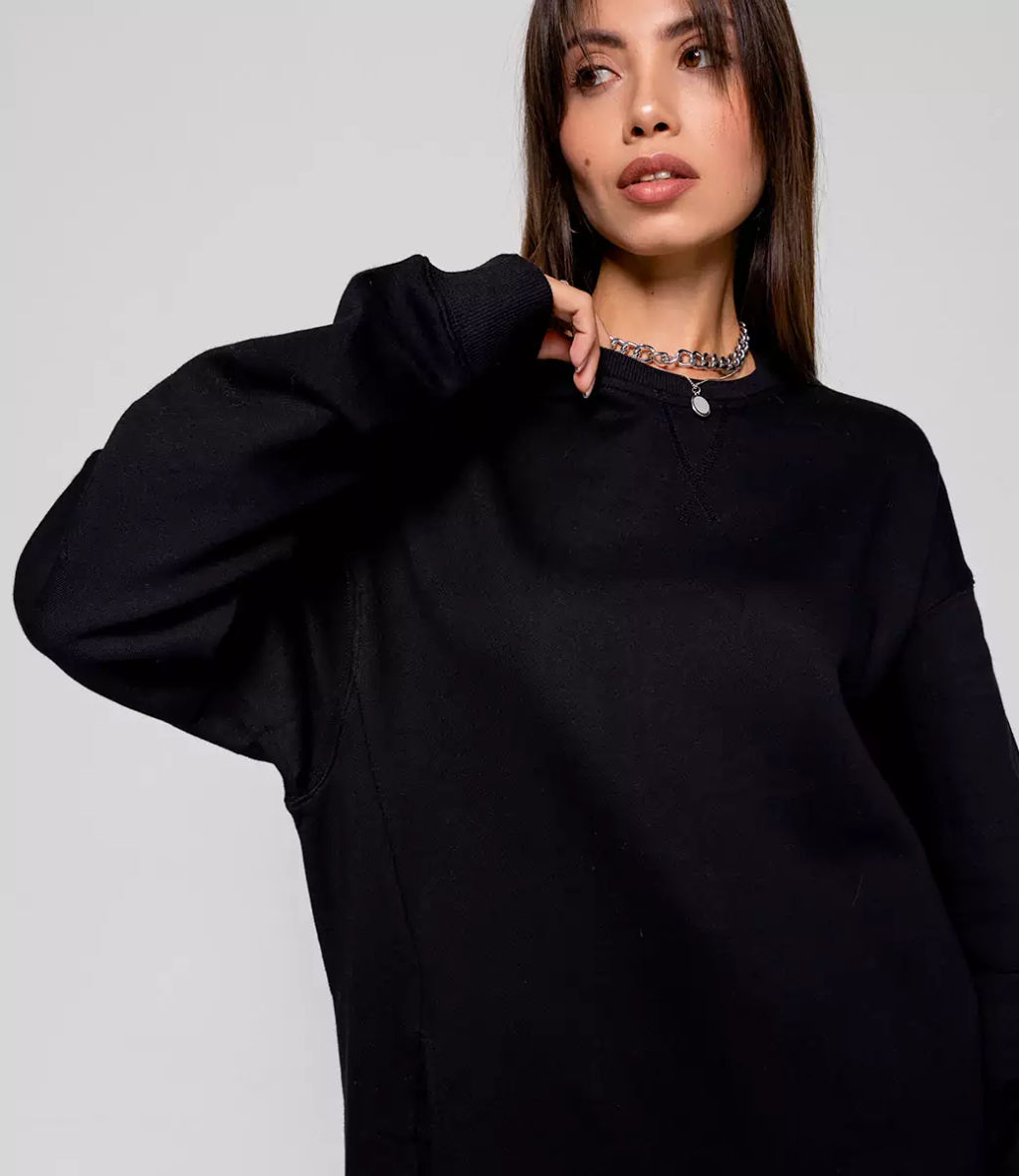 Свитшот #ОКТ1657, чёрный