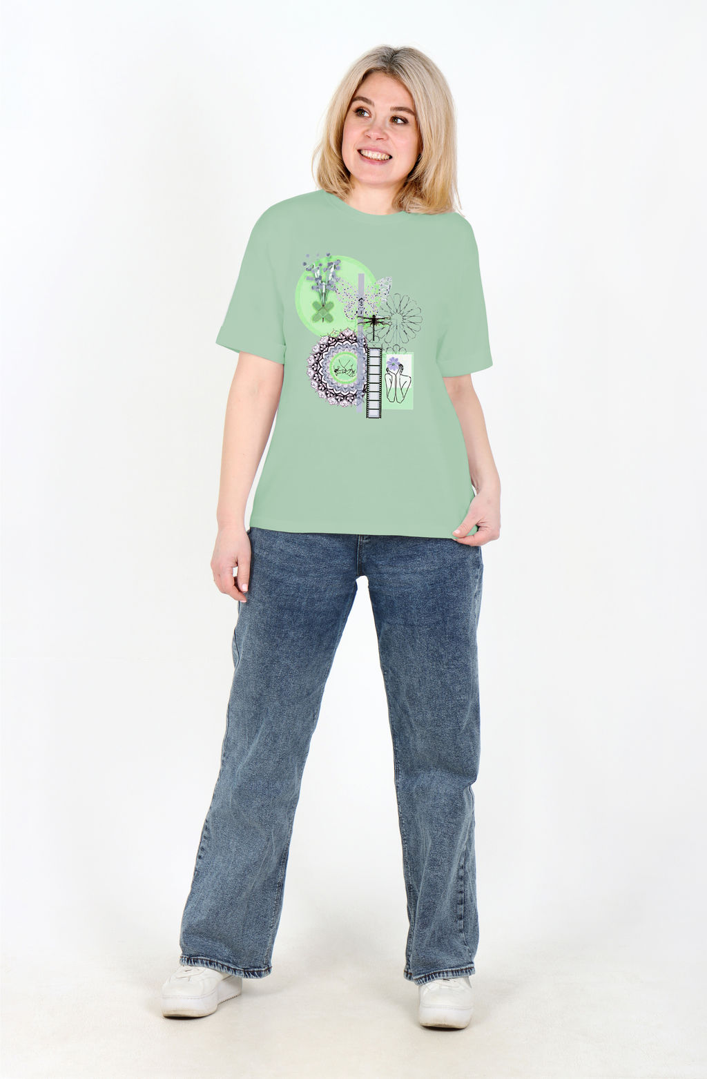 Футболка Алиса Ф-93Е (44-62) кулирка - Лотос фото 13