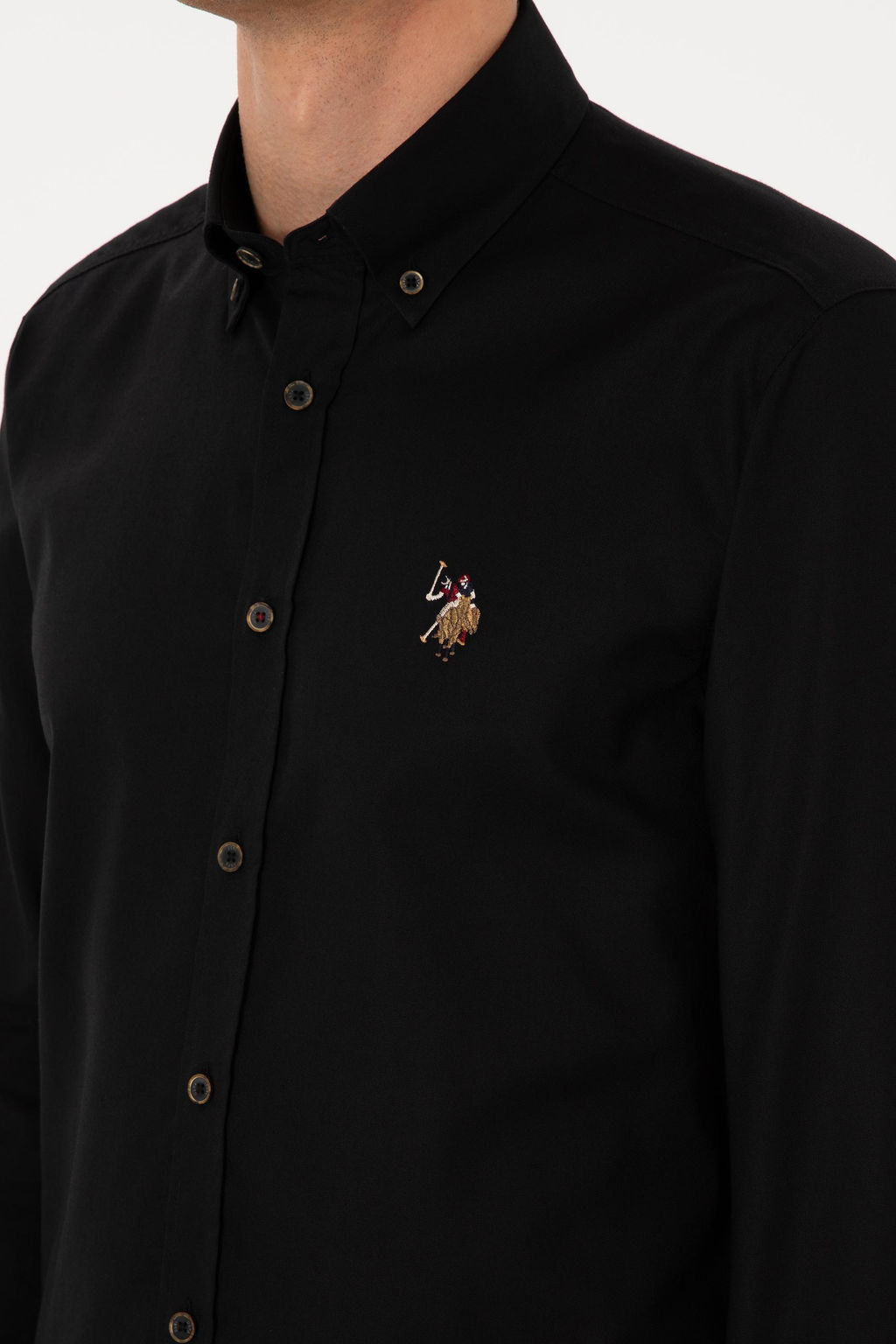 Erkek Siyah Uzun Kollu Basic G_mlek Sepette S_rpriz _ndirim - U.s. polo assn фото 7