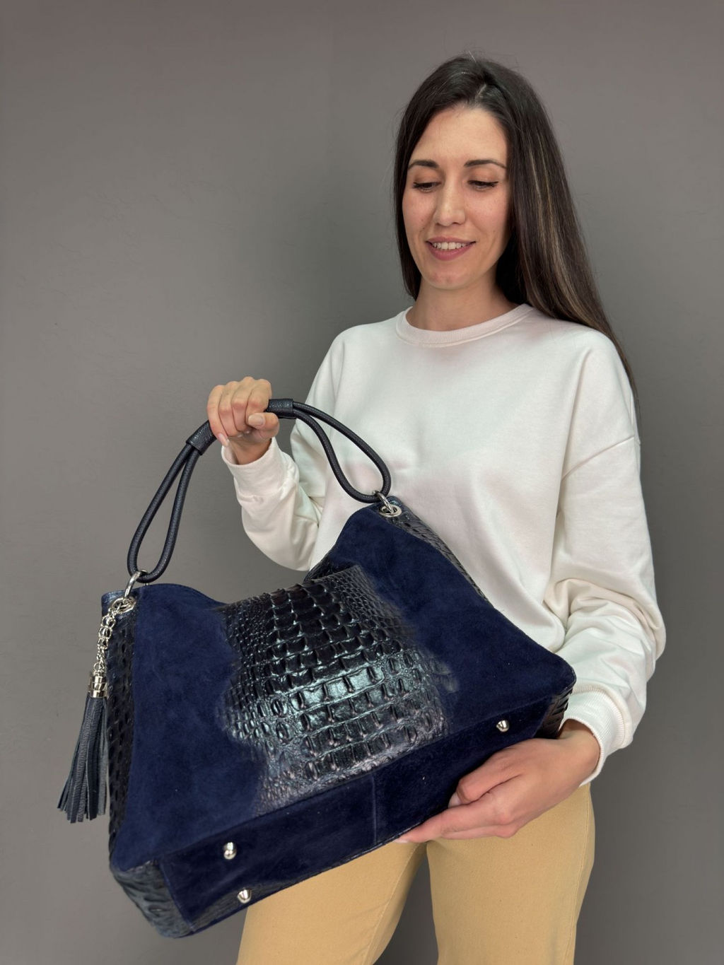 Сумка женская из телячьей кожи