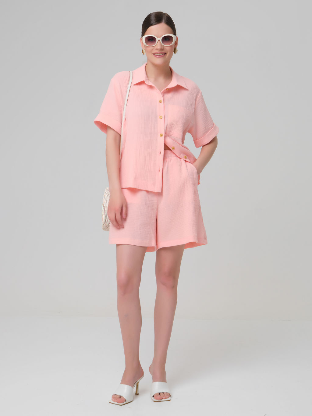 Шорты из муслина