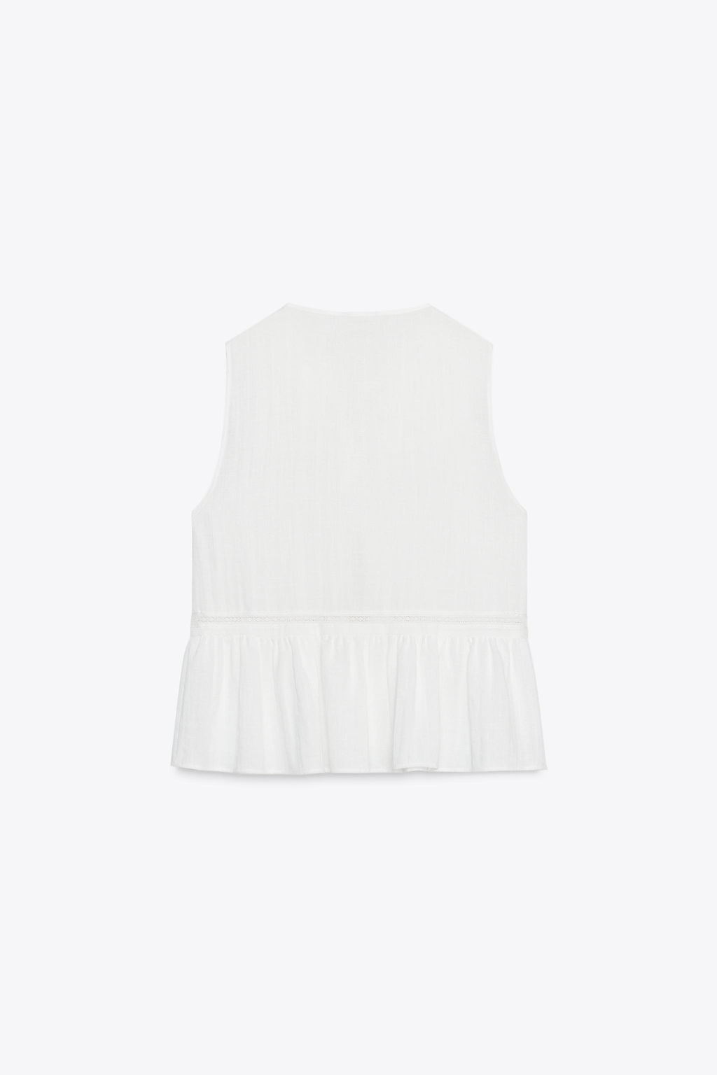 TOP WITH TIES AND TUCKS - Zara фото 13