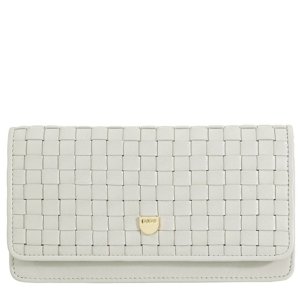 Итальянский женский кожаный кошелек DuDu серии Canarie | жемчужный серый - Dudubags фото 2