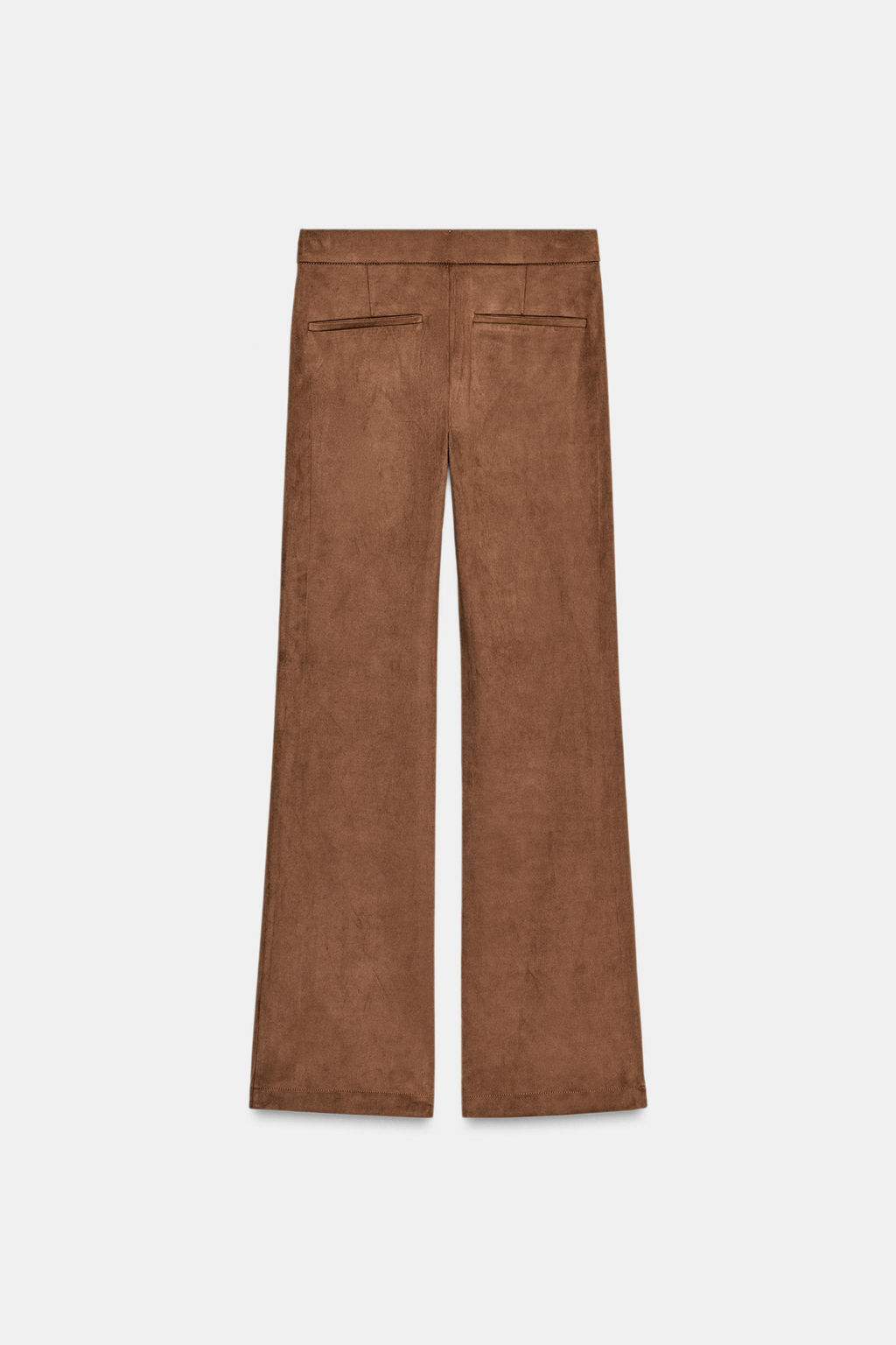 FAUX LEATHER FLARE TROUSERS - Zara фото 5