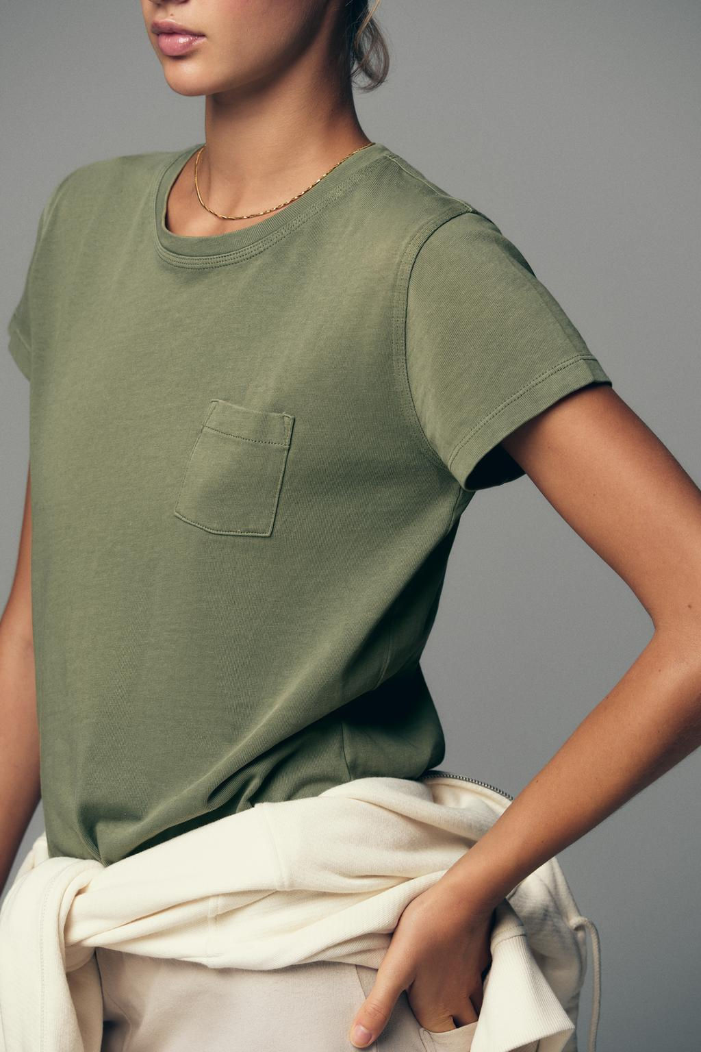 WASHED T-SHIRT WITH POCKET - Zara фото 12